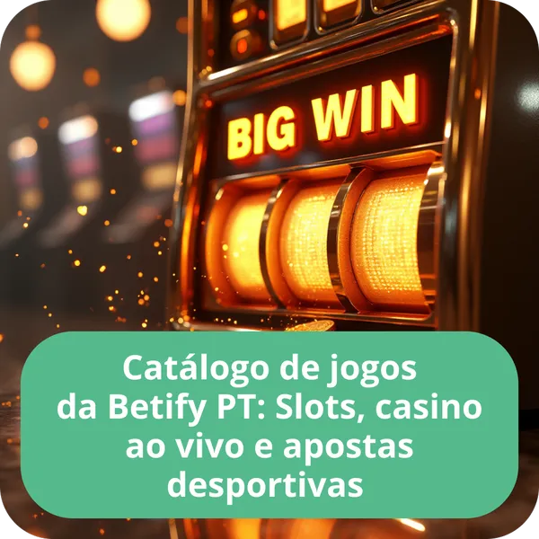 Catálogo de jogos da Betify PT: Slots, casino ao vivo e apostas desportivas